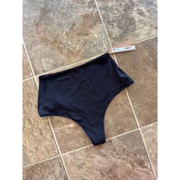 Skims Fits Everybody High Waisted Thong Onyx Size XL - Picture 4 of 9